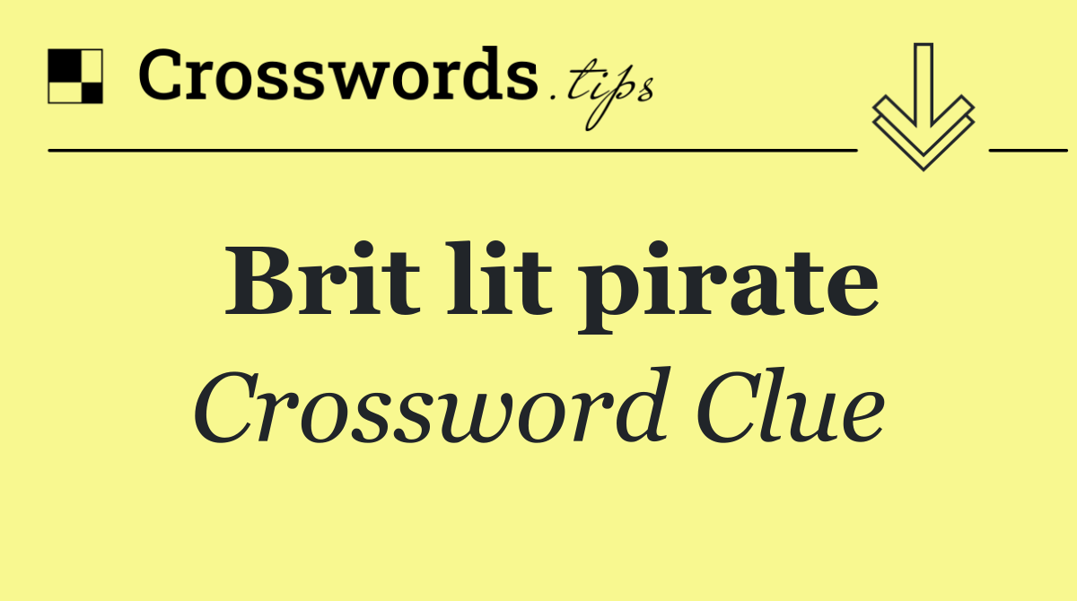 Brit lit pirate