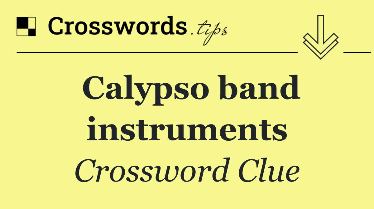 Calypso band instruments