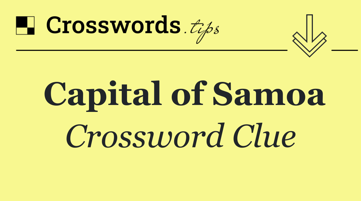 Capital of Samoa