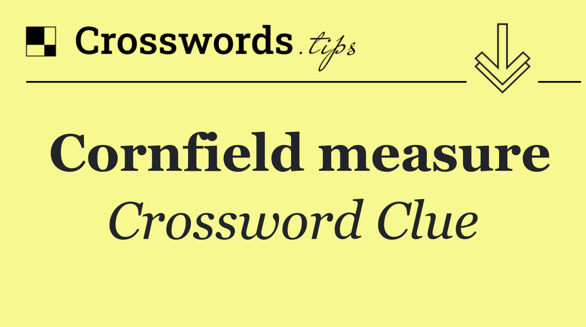 Cornfield measure