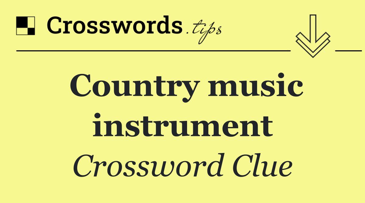 Country music instrument