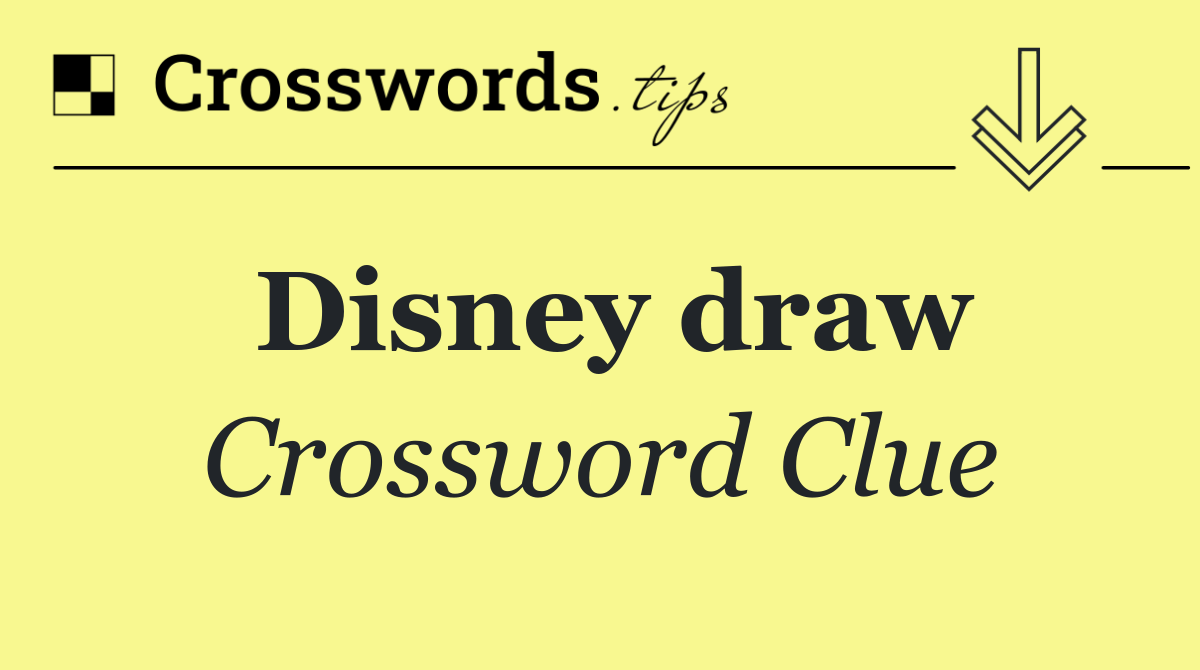 Disney draw