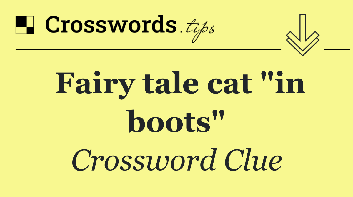 Fairy tale cat "in boots"