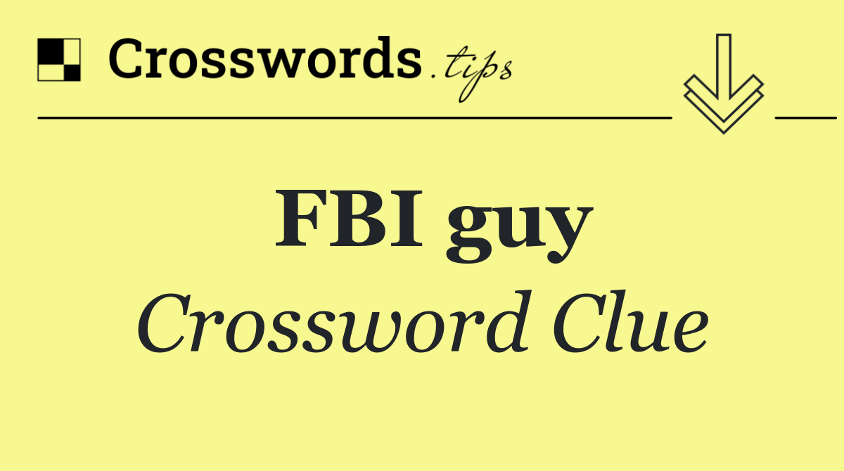 FBI guy