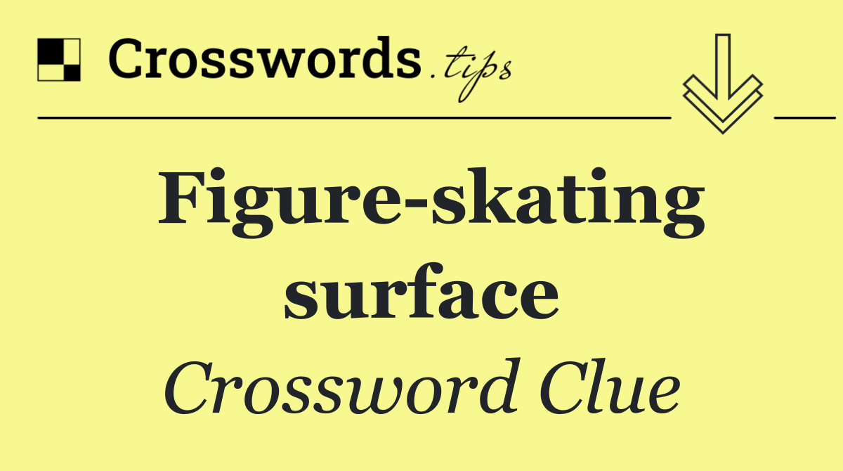 Figure skating surface