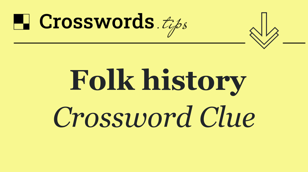 Folk history