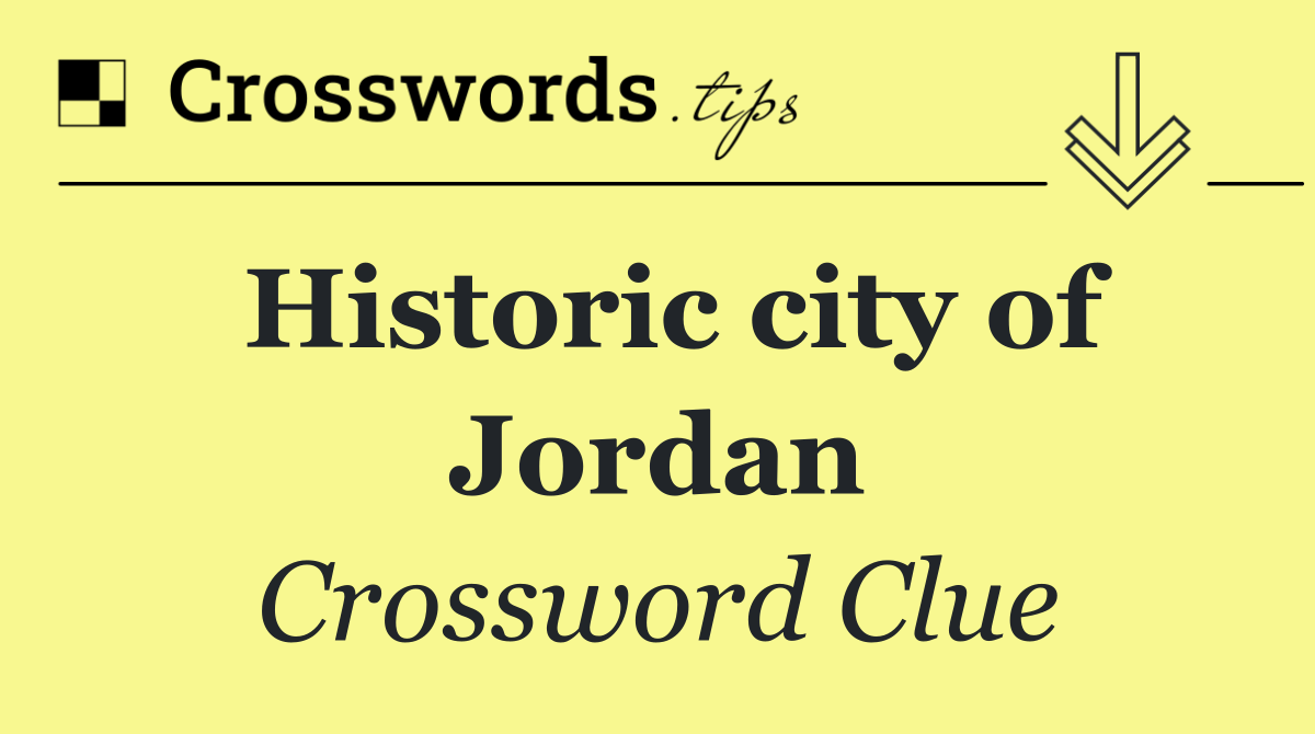 Historic city of Jordan