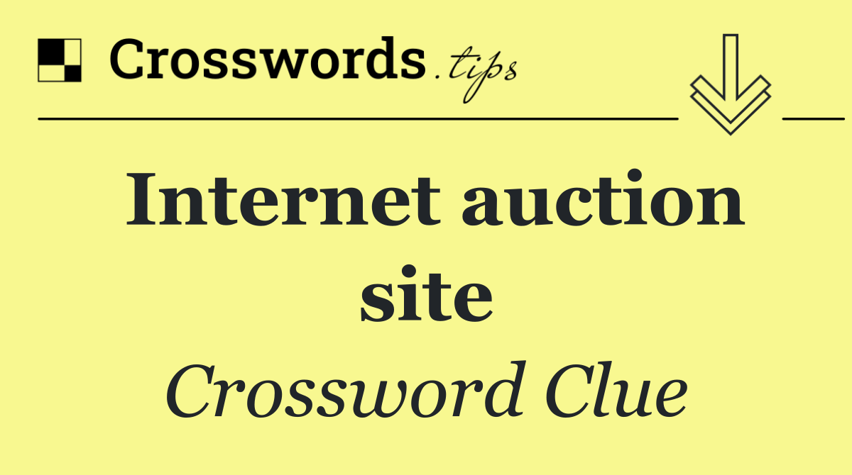 Internet auction site