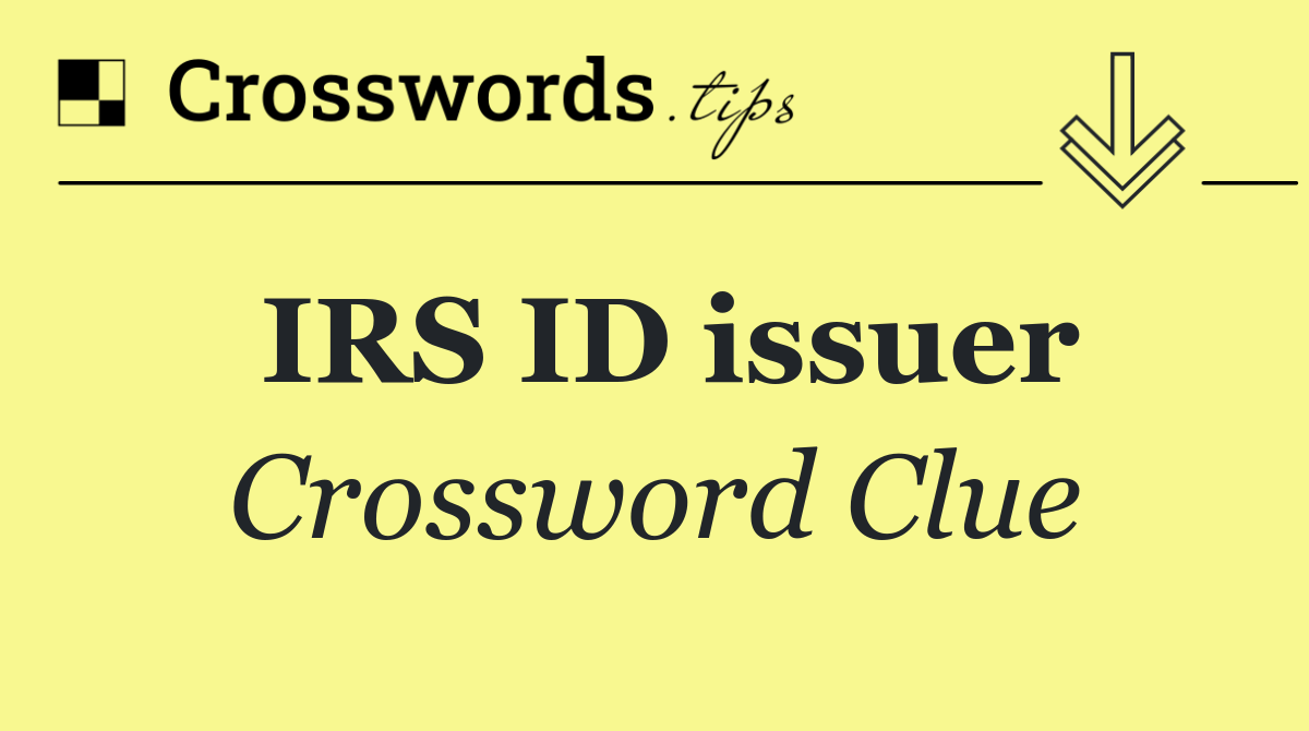 IRS ID issuer