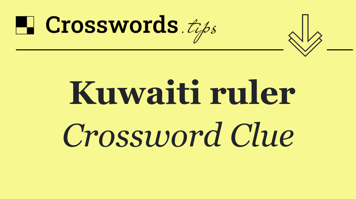 Kuwaiti ruler