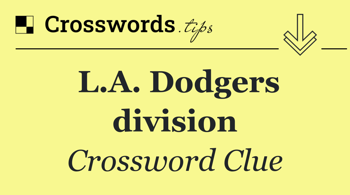 L.A. Dodgers division