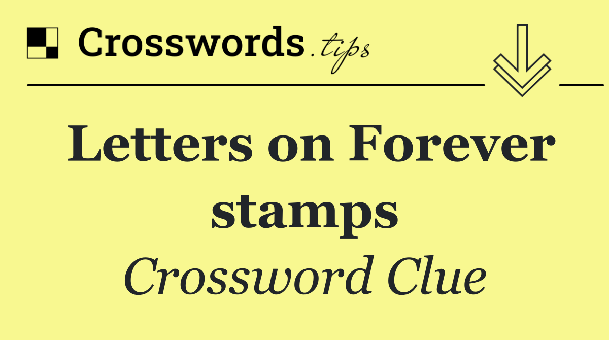 Letters on Forever stamps