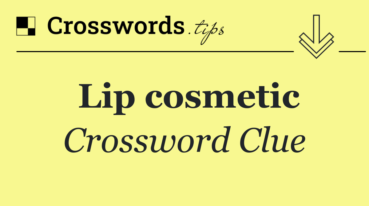 Lip cosmetic