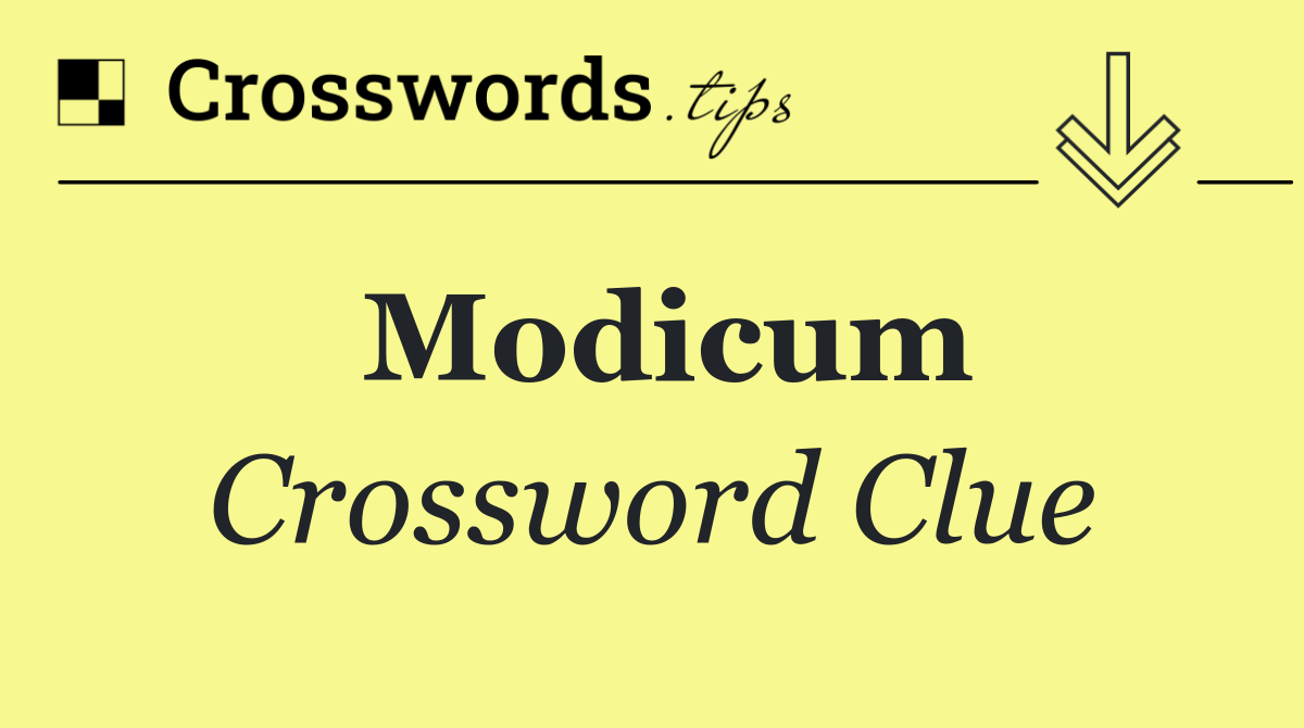 Modicum