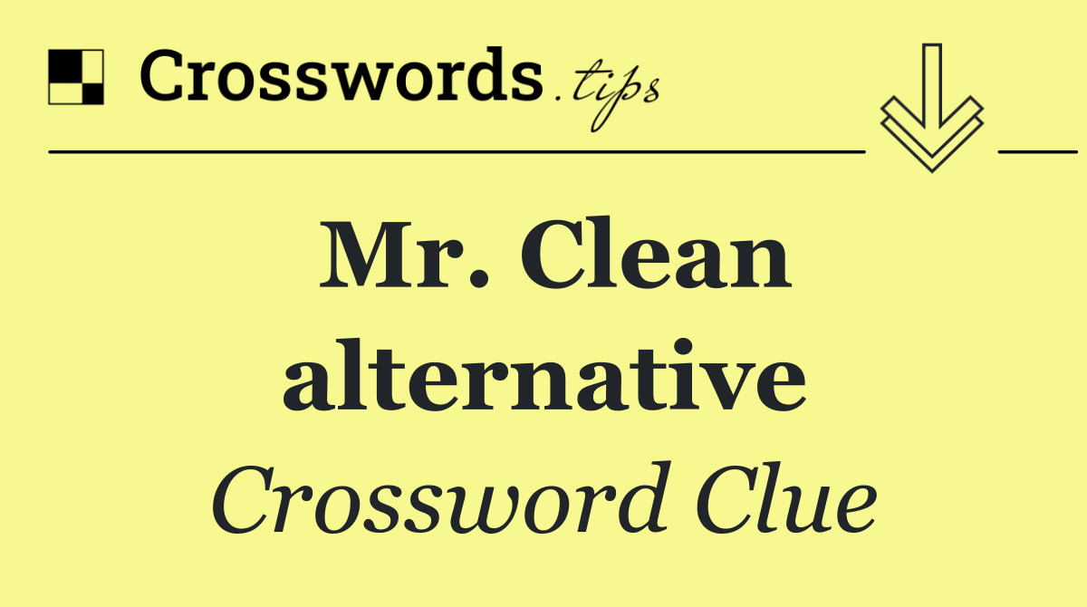 Mr. Clean alternative