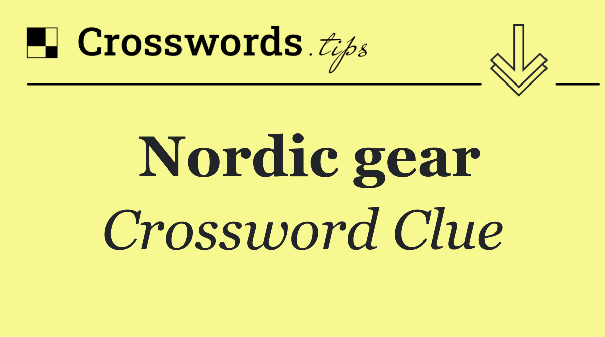 Nordic gear