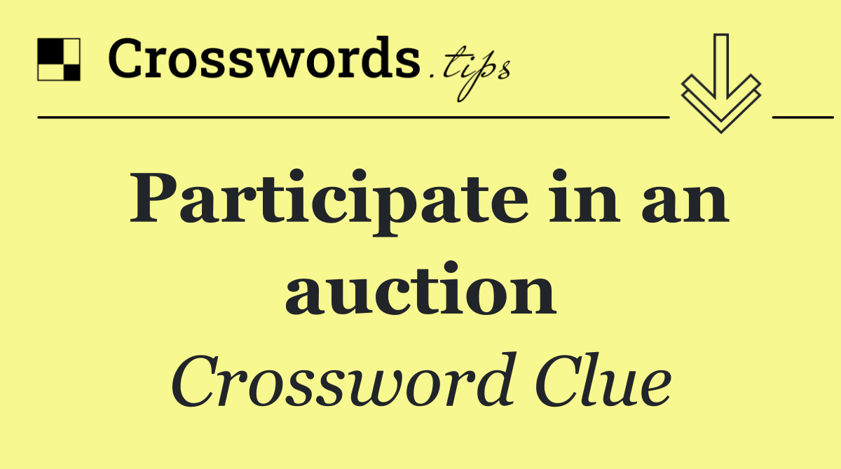 Participate in an auction