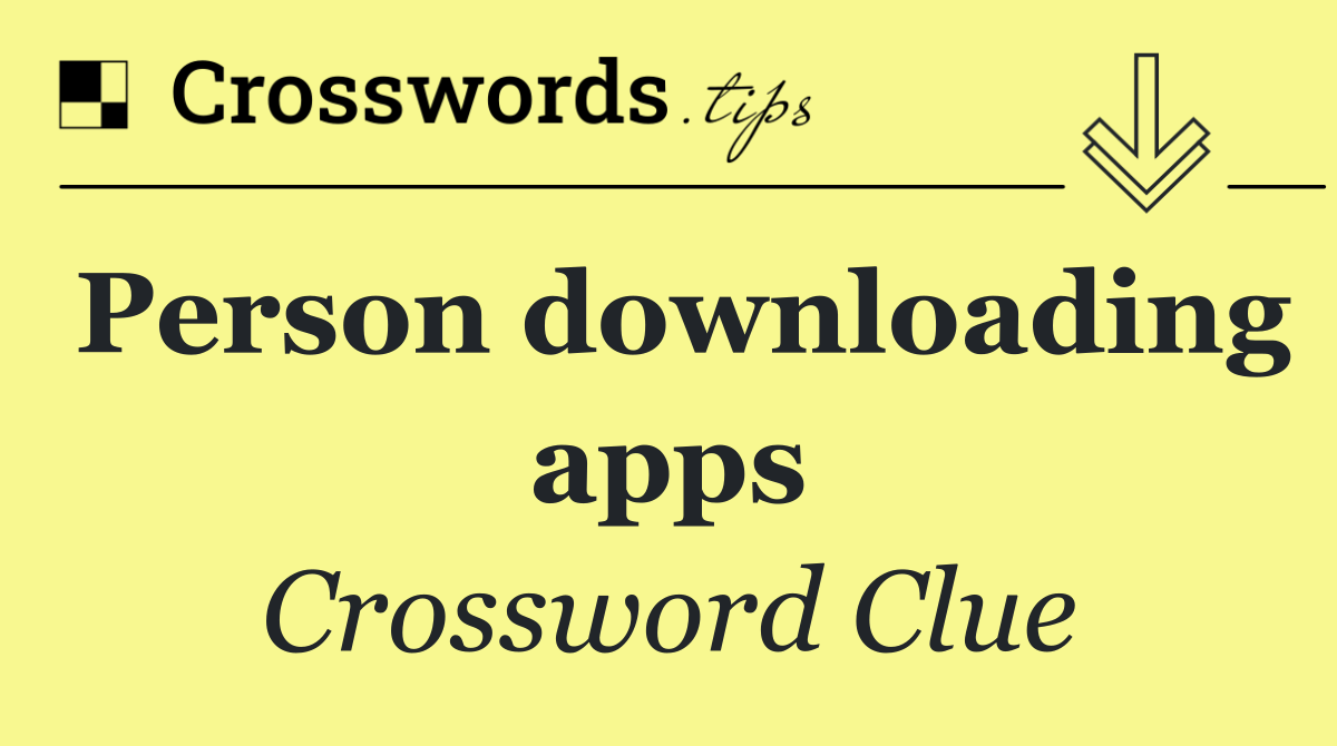 Person downloading apps