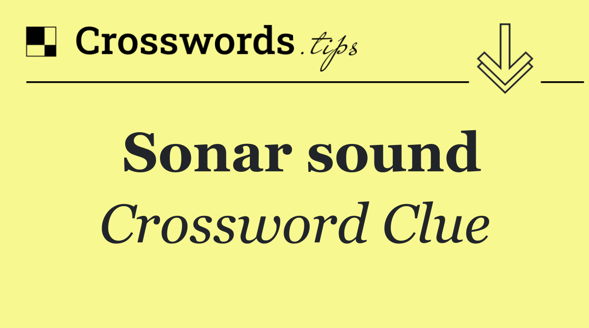 Sonar sound