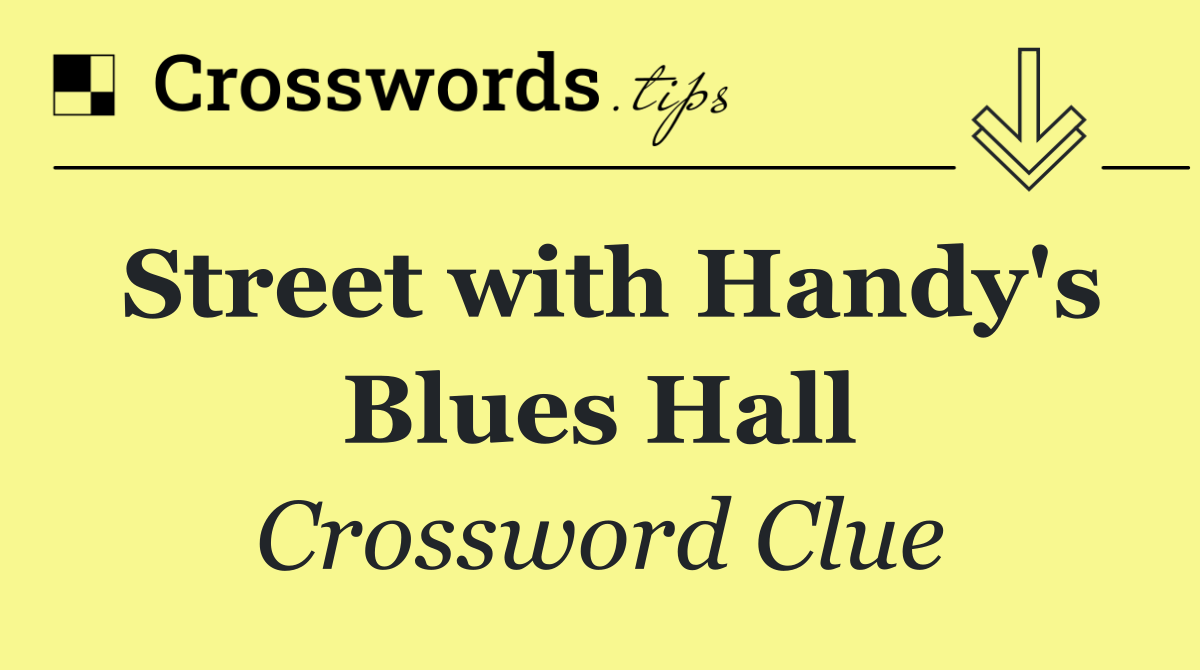 Street with Handy's Blues Hall