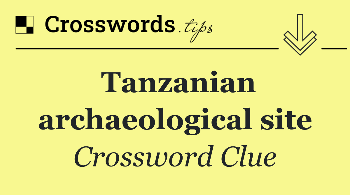 Tanzanian archaeological site