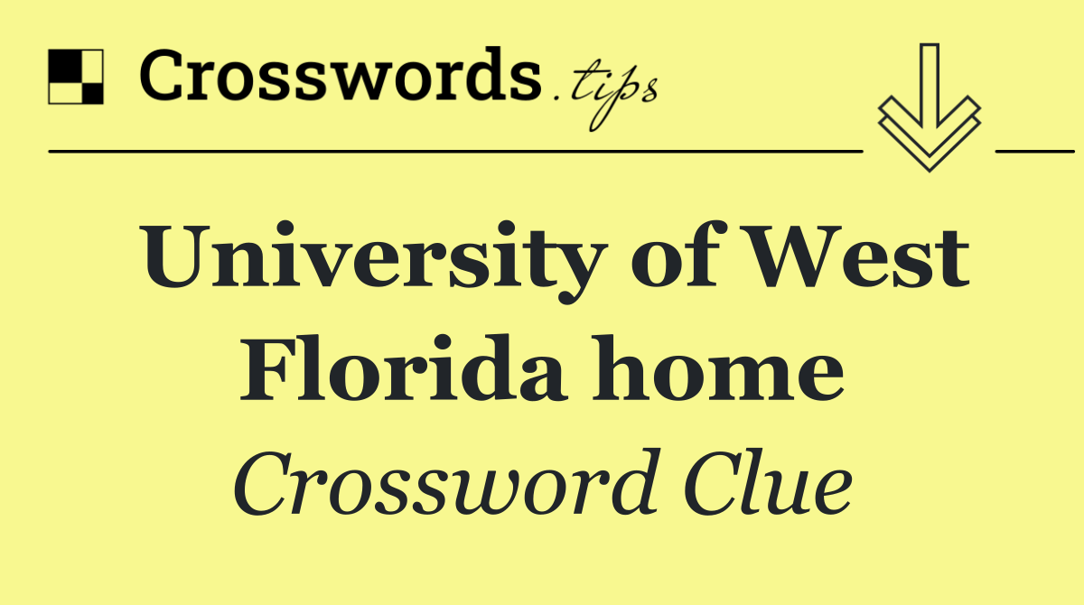 University of West Florida home