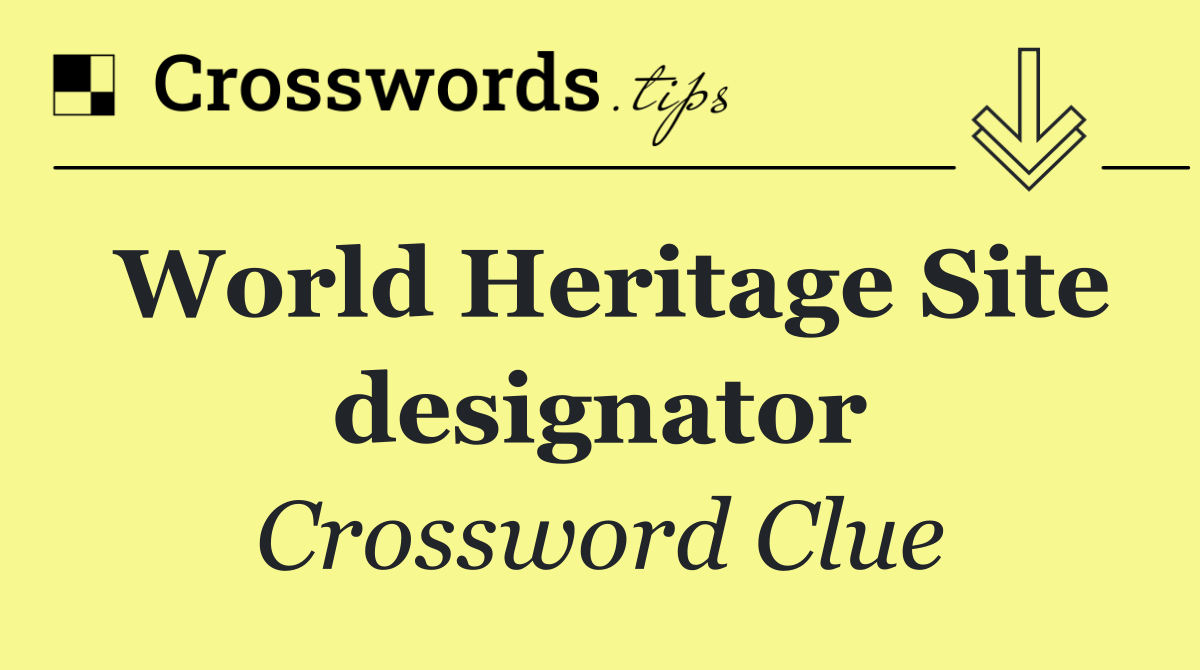 World Heritage Site designator