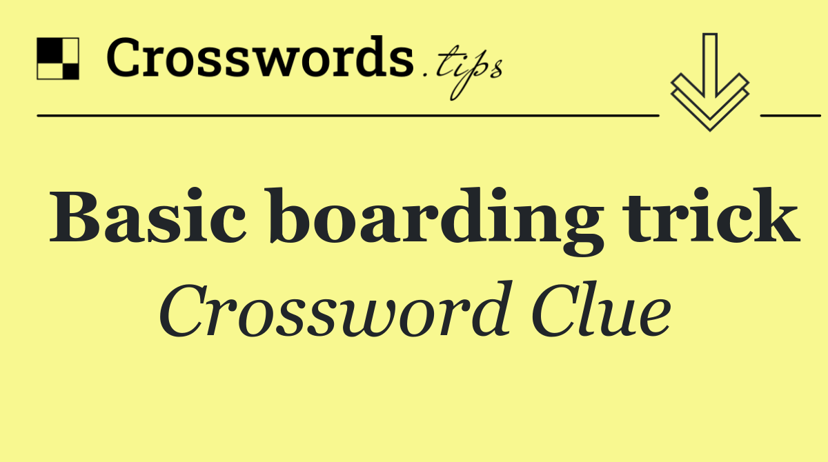 Basic boarding trick