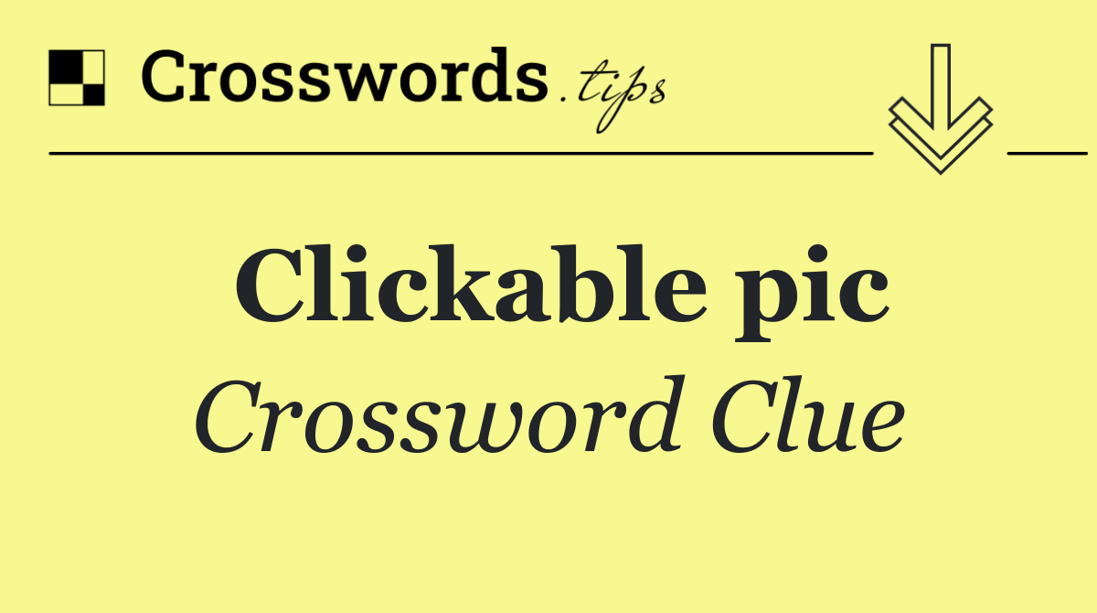 Clickable pic