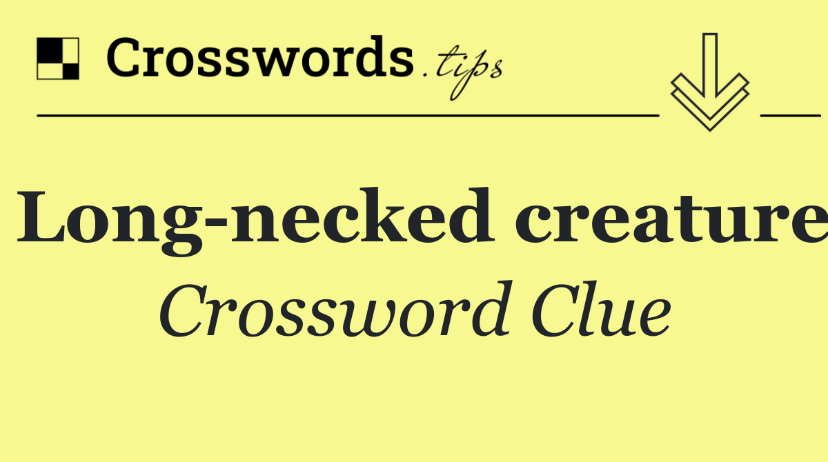 Long necked creature