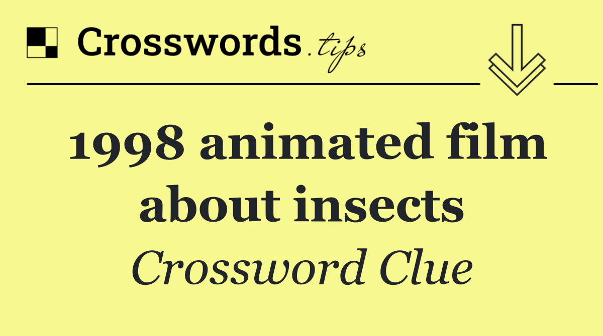 1998 animated film about insects