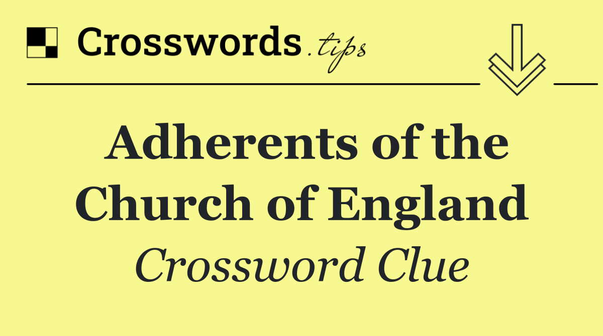 Adherents of the Church of England