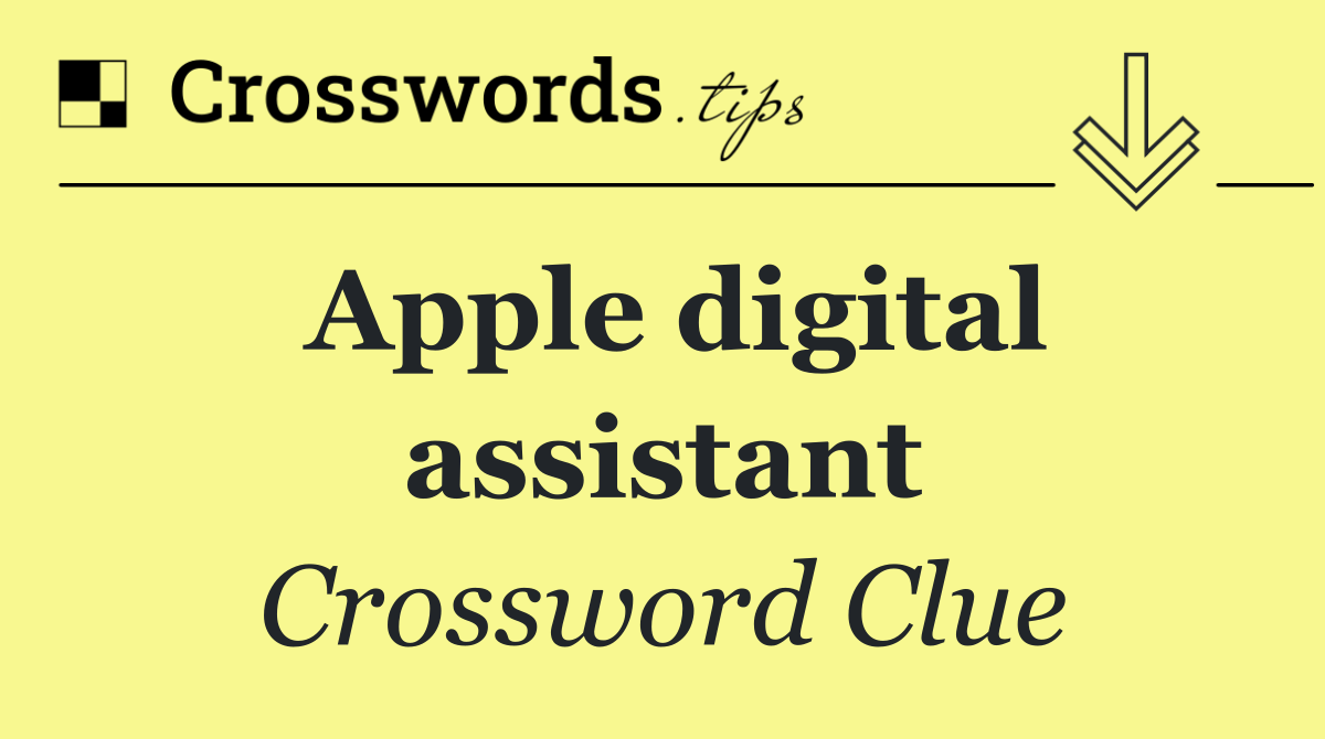 Apple digital assistant