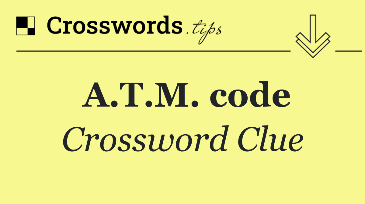 A.T.M. code