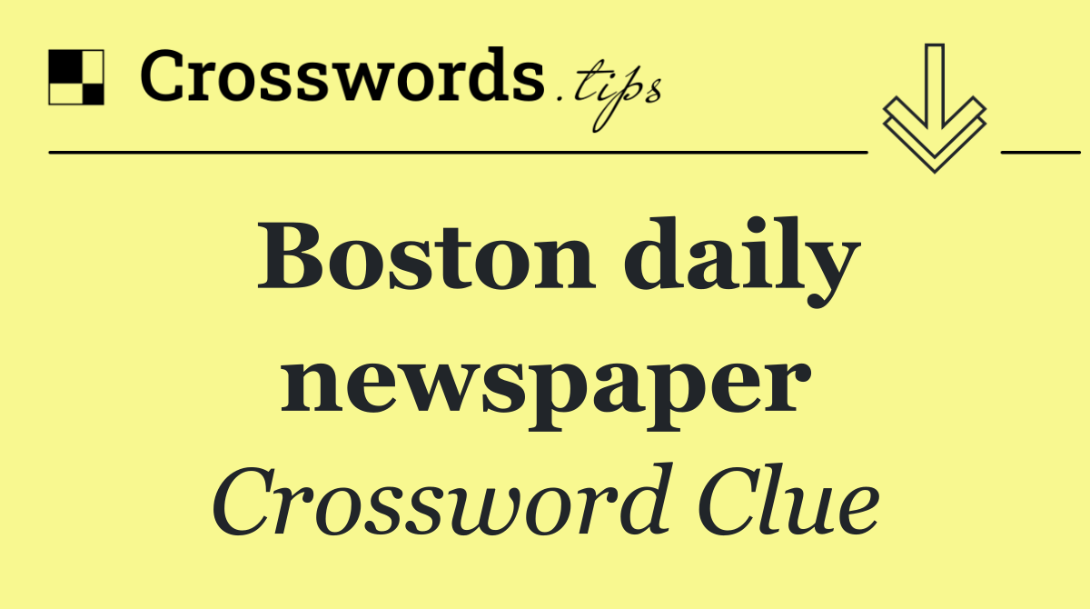 Boston daily newspaper