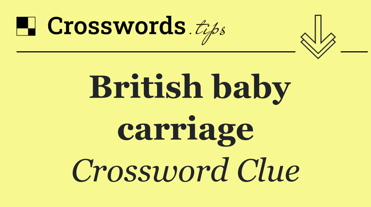 British baby carriage