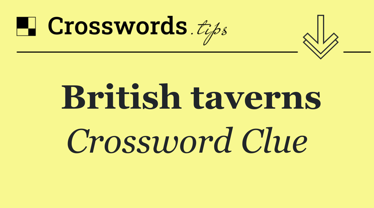 British taverns