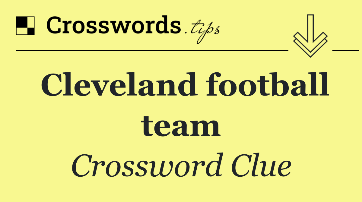 Cleveland football team
