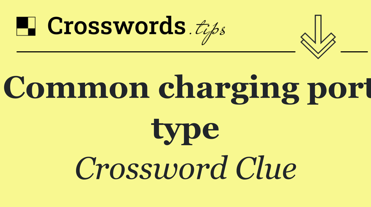 Common charging port type