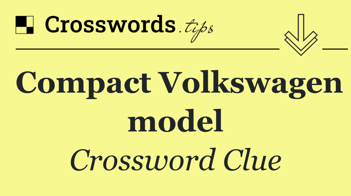 Compact Volkswagen model