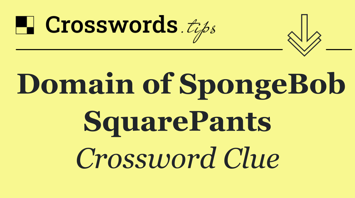 Domain of SpongeBob SquarePants
