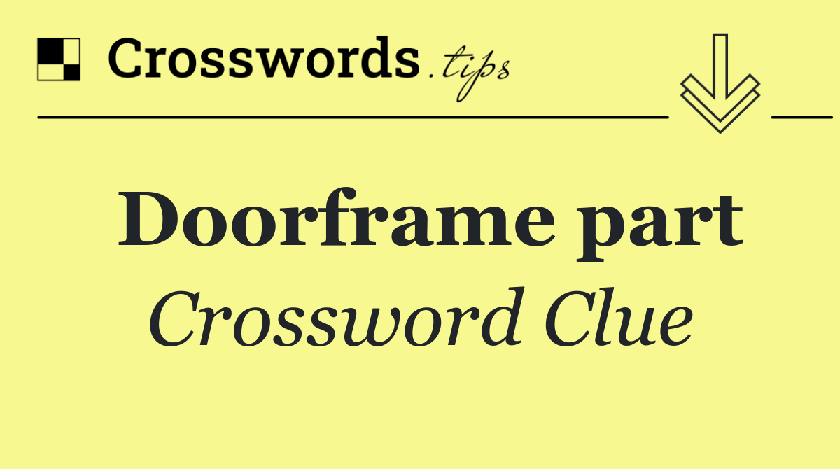Doorframe part