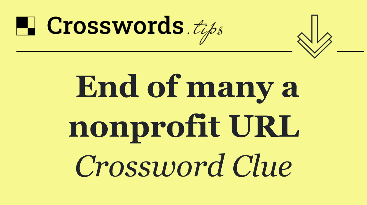 End of many a nonprofit URL