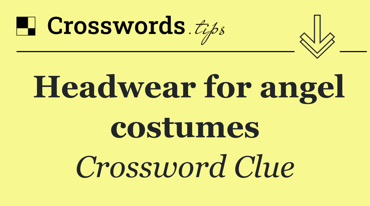 Headwear for angel costumes