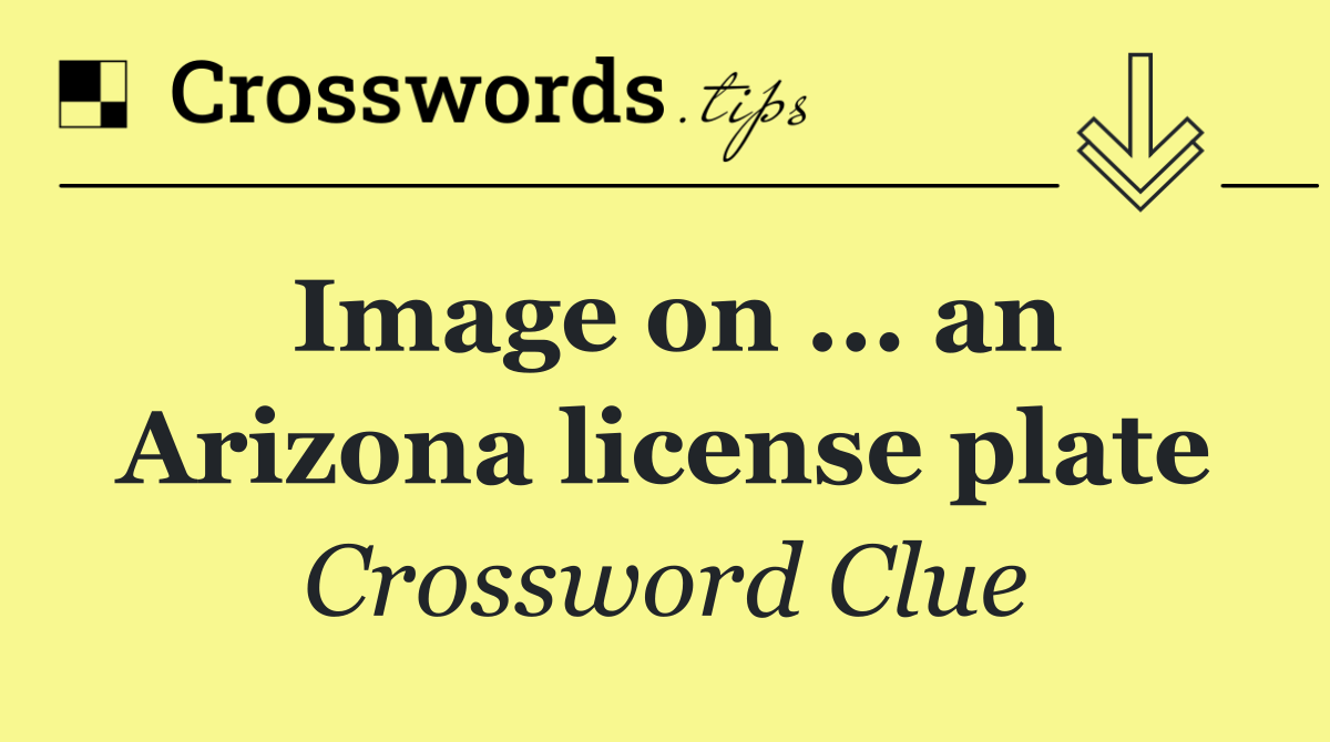 Image on ... an Arizona license plate
