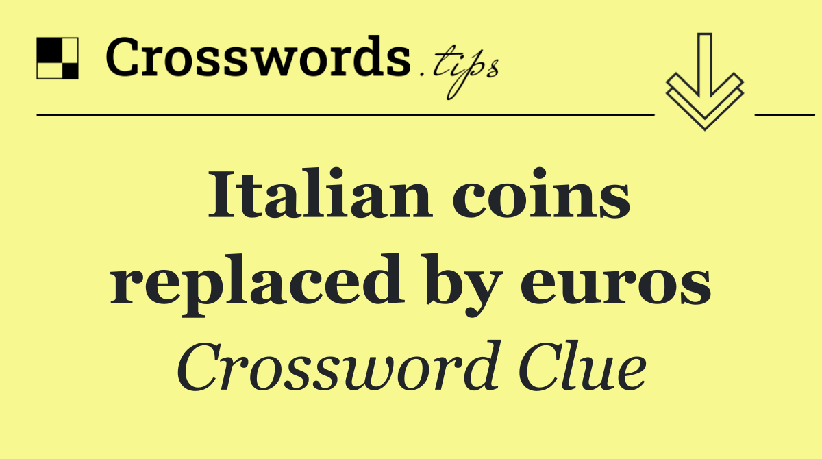 Italian coins replaced by euros
