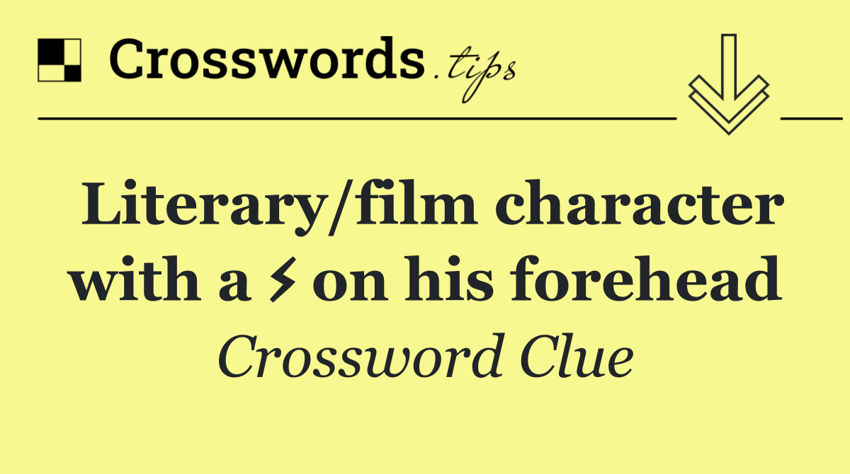 Literary/film character with a ⚡️ on his forehead