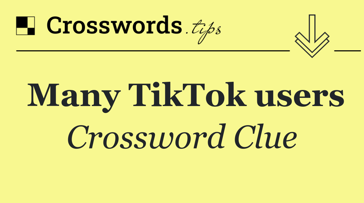 Many TikTok users