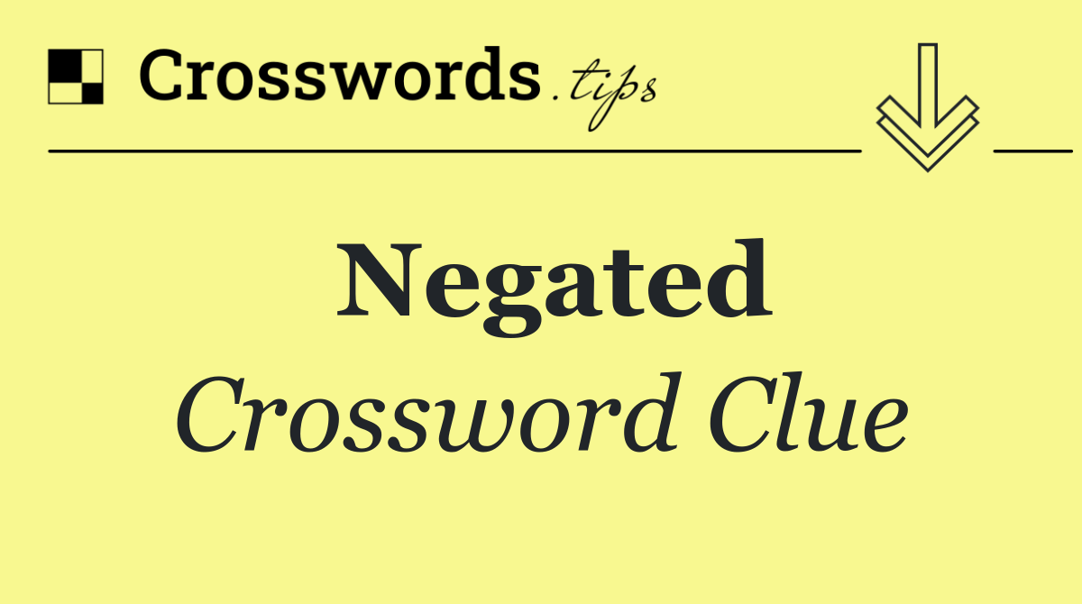 Negated