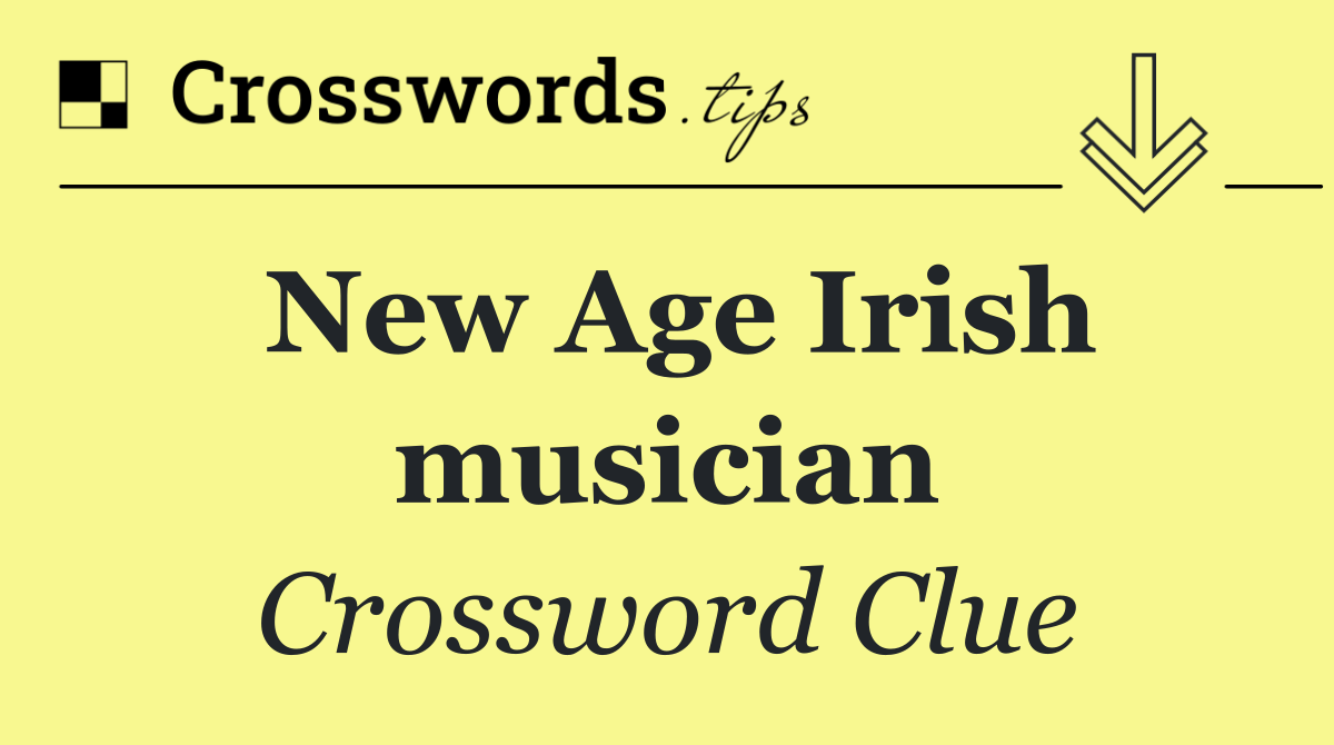 New Age Irish musician